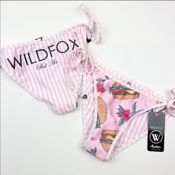 NWT Wildfox Hamburger/Club Stripe Bikini Bottom - Picture 5 of 13